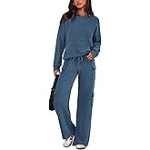 PRETTYGARDEN 2 Piece Sets for Women Fall 2026 Sweatsuits Outfits Lounge Matching Hoodie Set Travel Track Suits Winter Clothes