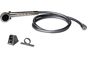 Builders Shoppe 4120BN RV/Motorhome Replacement Non-Metallic Hand Held Shower Set Brushed Nickel Finish