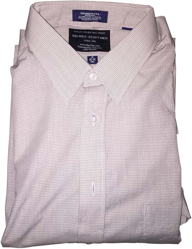 neck size dress shirt