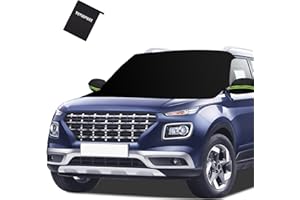 Tevlaphee Windshield Cover for Ice and Snow, Heavy Duty 600D Oxford Fabric, Waterproof, Embedded Magnets, Side Mirror Protector, Universal Fit for Cars, SUVs, Vans, Truck