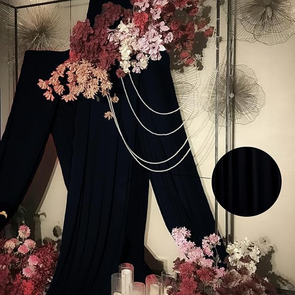 TOAOFY BLACK BACKDROP CURTAINS BLACK CURTAINS FOR BACKDROPS CURTAIN BACKDROPS HOME DECORATION PHOTOGRAPHY VIDEO STUDIO PROPS 10X12FT TAYHQ002