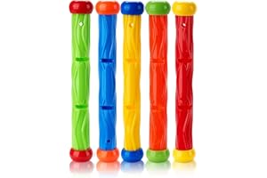JOEY'Z Diving Toys - Kids Pool Toys, Swimming Pool Toy for Kids Ages 8-12 - Multicolored Fast Sinking Diving Sticks
