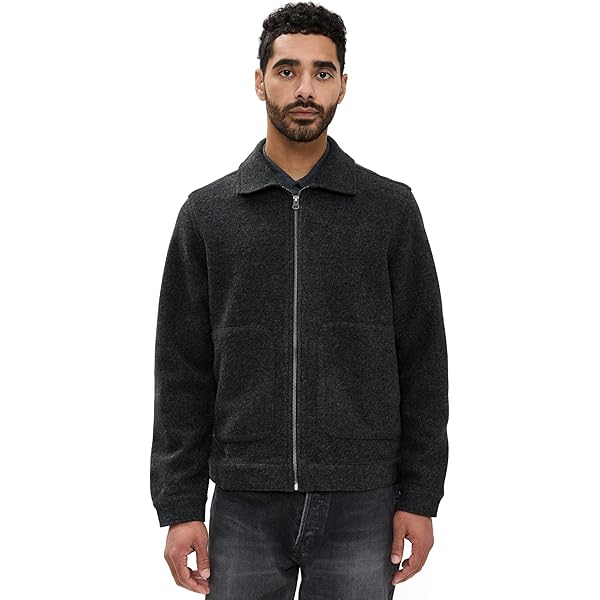 Theory Men's Precision Ponte Murphy Jacket, Black, S at Amazon