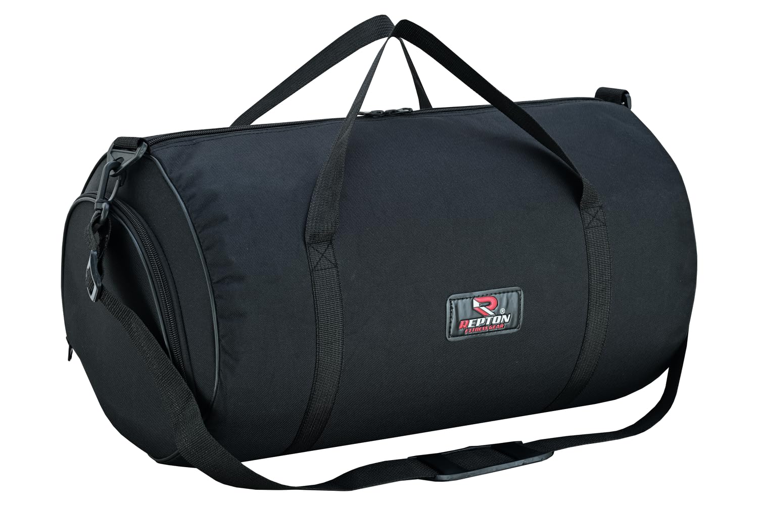 Gym Duffle Bag with Shoe Compartment Foldable Men Women Travel Fitness Holdall Sports Bags - Shoulder Strap Swimming Basketball Tennis Luggage Weekender Light Weight Dry Bags (Robust Black)