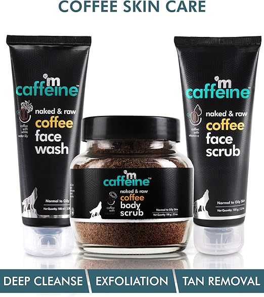Buy mCaffeine Complete Coffee Skin Care Combo Face wash(100ml), Body