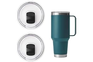Generic Tumbler Lids for YETI 42 oz 35 oz 32 oz Tumbler,Tumbler Lids Compatible with 30 oz Travel Mug for 42 oz Tumbler with Handle BPA Free, Large, White