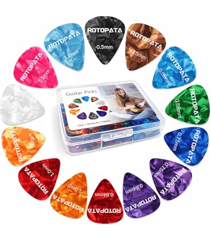Lotti di 100 plettri per charra elettrica acustica in nylon Alice