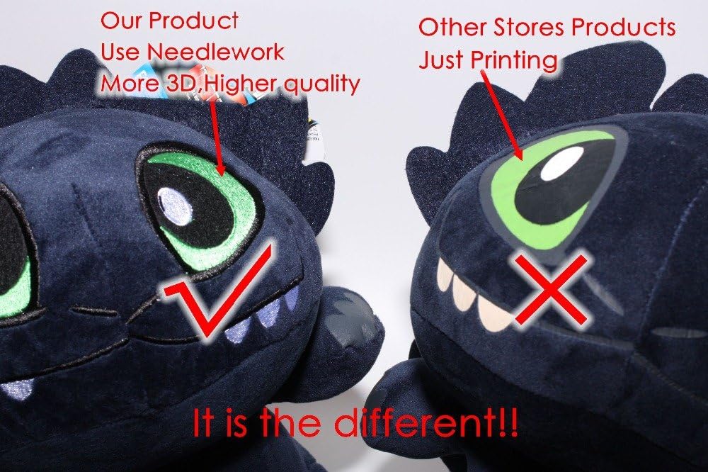 Amazon.com: Desdentado Furia Nocturna juguetes de peluche cómo entrenar a tu dragón suave Animal de peluche muñecas juguetes de peluches Bebe: Toys \u0026 Games