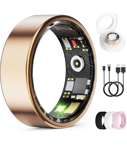 smart ring that vibrates Amazon.com: Smart Ring with Vibration Alerts, health tracker ring with Body  Temperature Monitor, Heart Rate, Sleep & Fitness Tracking, Waterproof  Activity Ring for Men & Women, No App Fees (Silver, 10#) : main image 1