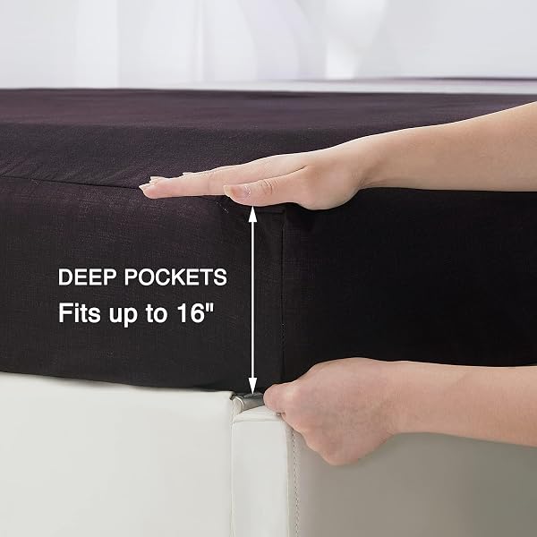 8HMOON STRIPED BED SHEET SET SOFT MICROFIBER WRINKLE FREE FULL SHEET SET – 1 FITTED SHEET, 1 FLAT SHEET AND 2 PILLOWCASES – ELASTIC DEEP POCKET 4 PIECE BEDDING SET (PURPLE, FULL)