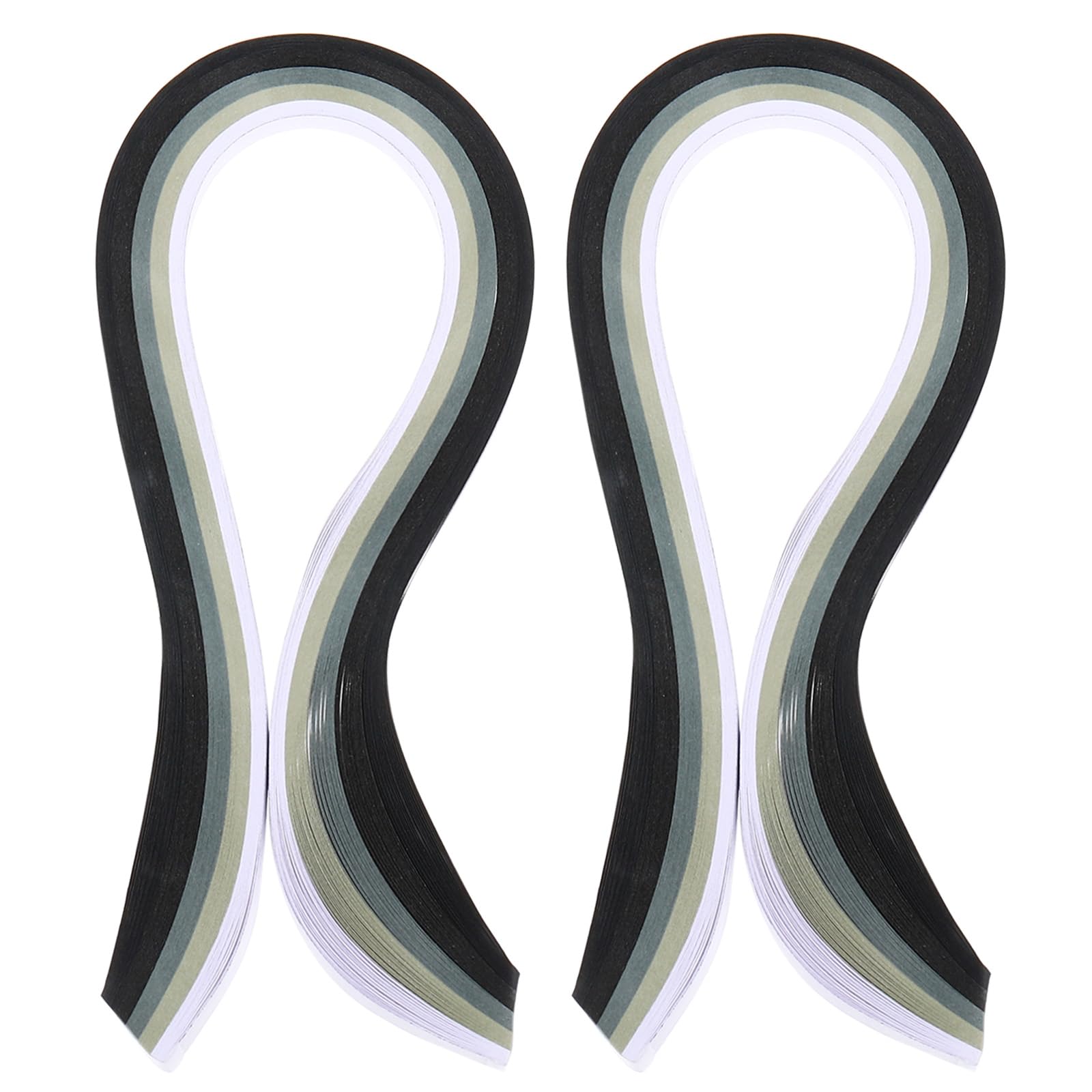 PATIKIL 390 x 7mm Rainbow Quilling Strips Paper,200 Pcs Origami Paper Quilling Strip for Art DIY Hand Craft Christmas, Gradient Gray