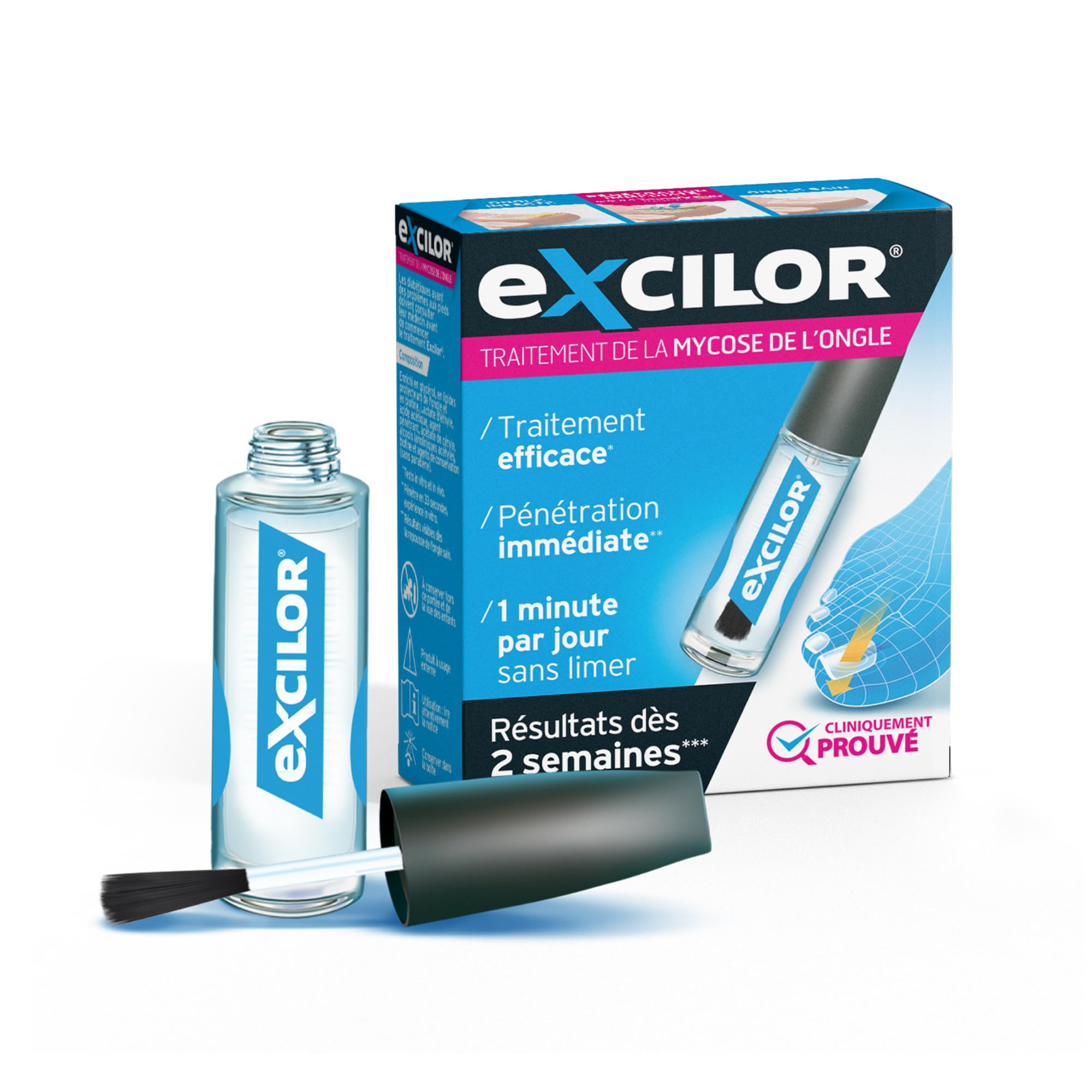Excilor Treatment of Fungal Nail Medical Device Nail Solution