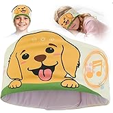 ZHENYEMEI Toddler Headband Headphones Wireless, Kids Bluetooth Earphones for iPad, Safe Volume - Wired School Headphones for Kids with 3.5 MM Jack Travel Plane Accessories Gift for Boys & Girls (Dog)