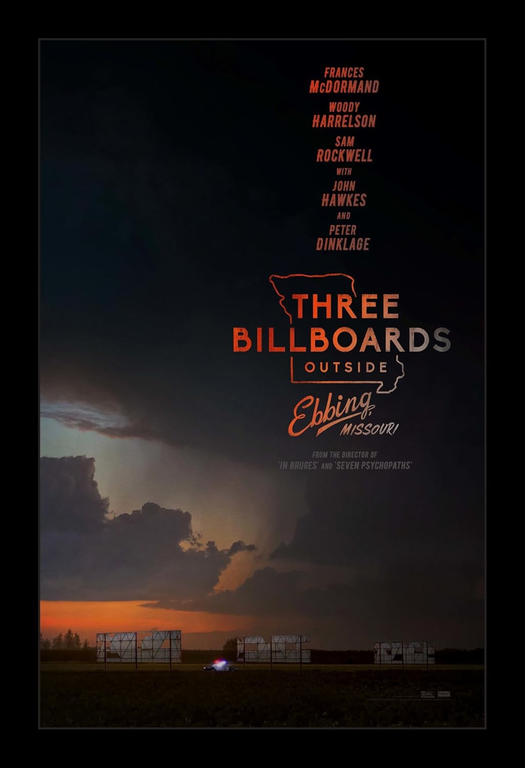 Three Billboards - 11x17 Framed Movie Poster by Wallspace