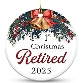 Retirement Gift for Woman 2025 - Best Retirement Gifts for Women 2025, Ideal for Retired Couples and Men, Ornament Gifts for Retiring Women, Unique Gift Ideal for Retired Woman and Men