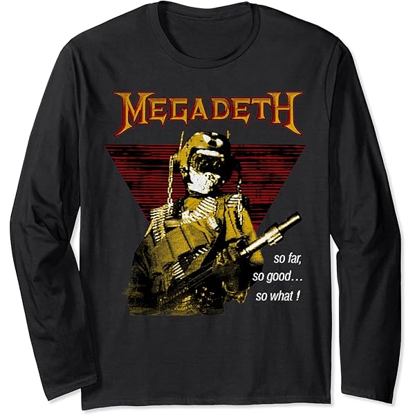 Amazon.com: Megadeth - New World Order Long Sleeve T-Shirt