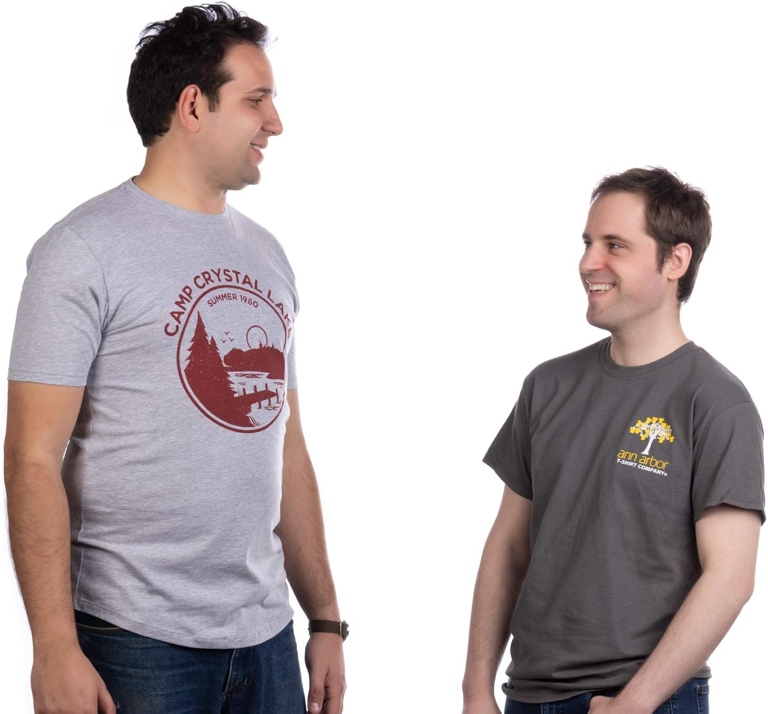 Tall Tee: 1980 Camp Crystal Lake Counselor | Funny 80s Horror Movie Fan T-Shirt | 