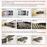 XMASIR 20 Pieces Temporary Tattoo Hand Stencils Kit for Women Girls view 6