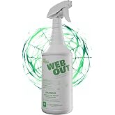 Nisus Web Out Cobweb Eliminator, Ready-to-Use Biodegradable Spray, 1 Quart | Repels Spiders, Ants, Mosquitoes, Cockroaches, Aids in Web Control