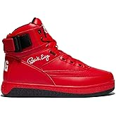 Ewing Men's 33 HI x Orion Rebound Basketball Shoes | Retro 1990 Design Ankle Strap Hybrid Athletic Team Sports Shoes, Red/Black/White, 10