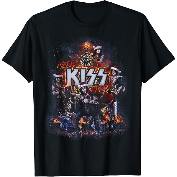 Amazon.com: KISS - Kissmas T-Shirt : Clothing, Shoes & Jewelry