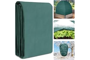 UQM 10 X 50 Ft Plant Covers Freeze Protection, 1.08oz/Yd² Frost Cloths Blankets for Outdoor Plants, Frost Protection Plant Cover for Winter Vegetables Plants Raised Bed