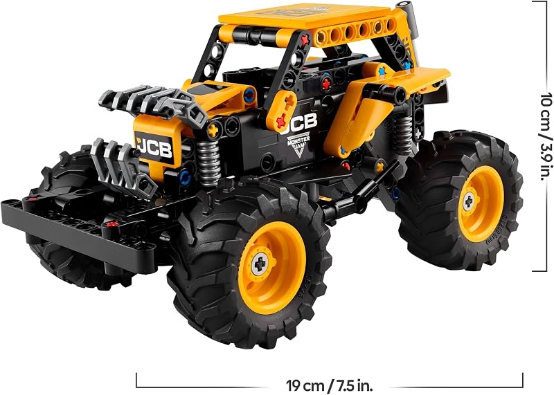 Technic Monster Jam DIGatron Pull-Back Truck Toy - Vehicle Building Set for 7+ Year Old Boys & Girls Who Love Creative Play - Gift Idea 42199