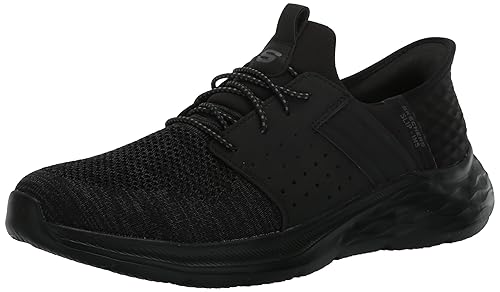 Skechers Men's Garner - Newick Hands Free Slip-in Men's Casual, Black, 11, Medium, US