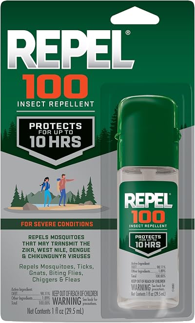 Repel 100 Insect Repellent 1oz DEET 98.11% Mosquitoes Ticks Gnats Pump