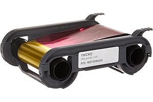 Evolis Consumables, YMCKO Color Ribbon, Primacy Compatible, 300 Prints 1 Roll R5F008AAA