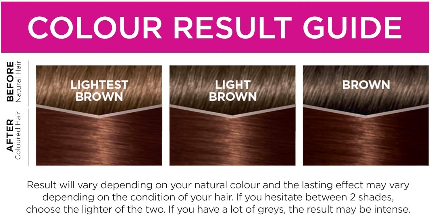 L'Oreal Paris Casting Creme Gloss Brown Semi-Permanent Hair Dye, Blends Away Grey Hair Leaving A Radiant Hair Colour, 535 Chocolate Brown Pack of 3 - Image 5