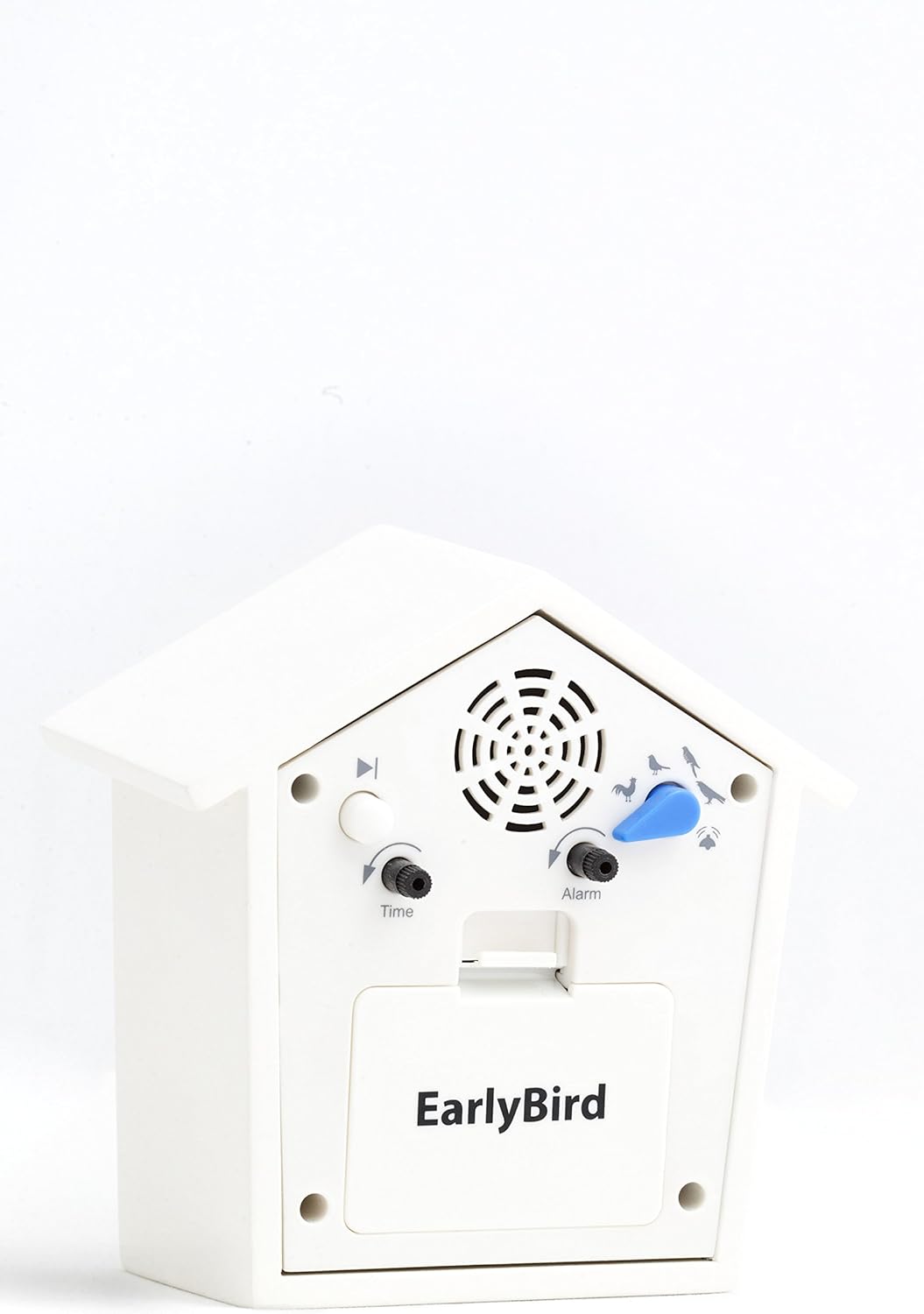 KOOKOO EarlyBird white, bird voice alarm clock with real bird voices and a three-tone gong - Image 3