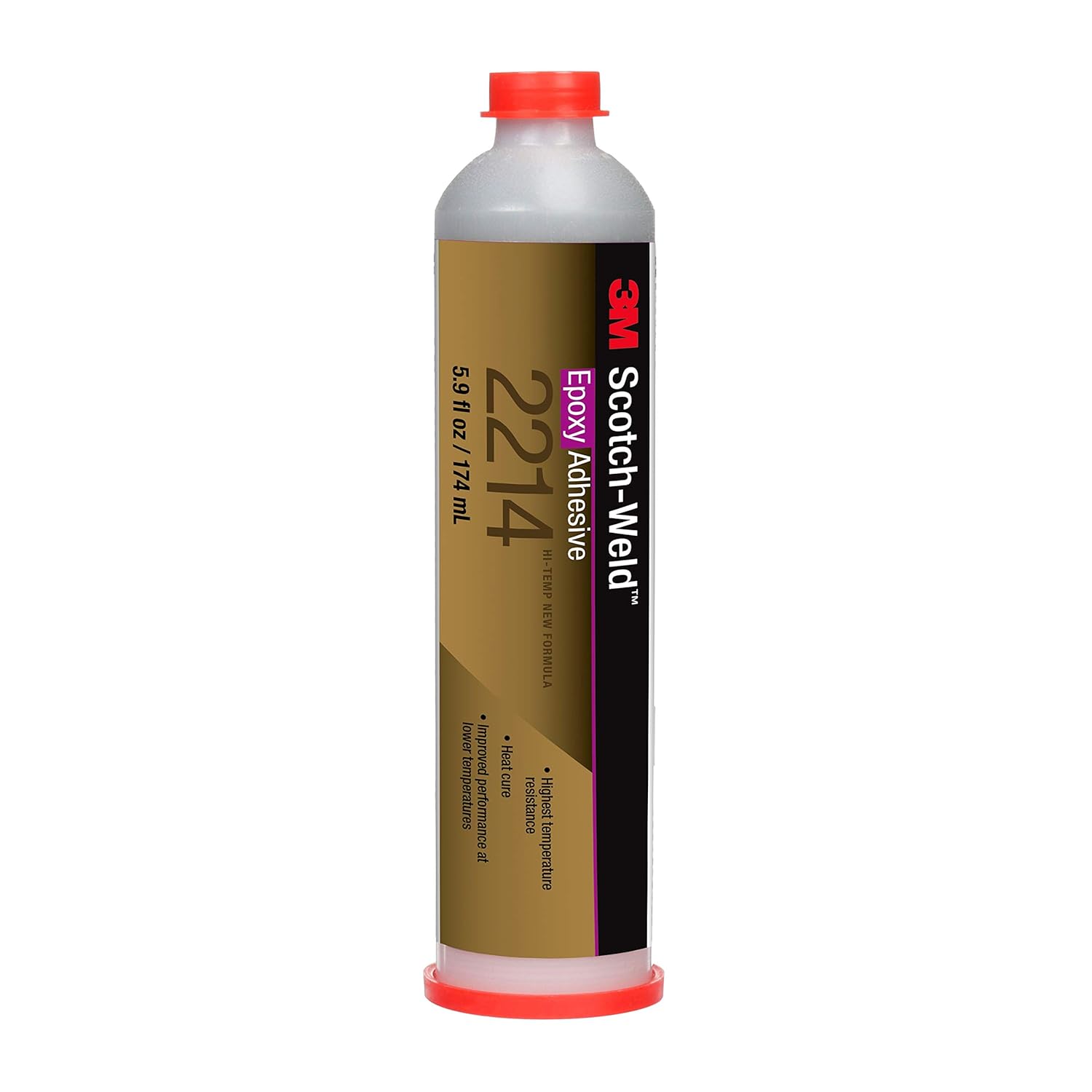 3M Scotch-Weld 20833 Epoxy Adhesive 2214 Hi-Temp New Formula, Gray, 6 fl. oz.