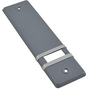 ? Rolladengurt Abdeckung Gurtwicklerblende ? OHNE Gurtausbau & Lochabstand 160 mm ?Grau 2 Stück
