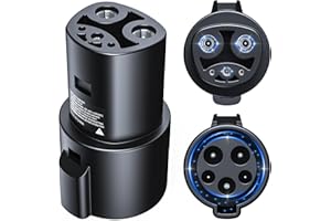 EVLive J1772 to Tesla Adapter Charger, 80A/240V AC Charging Connector (J Plug), Compatible with Tesla Model Y/3/X/S Accessories 2023, Suitable for Level 2 EV Home Charger Public Charging Stations