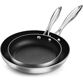 Scanpan CX+ 8 & 10.25" Fry Pan Skillet Set - Stratanium Plus Nonstick - 5-ply Stainless Steel
