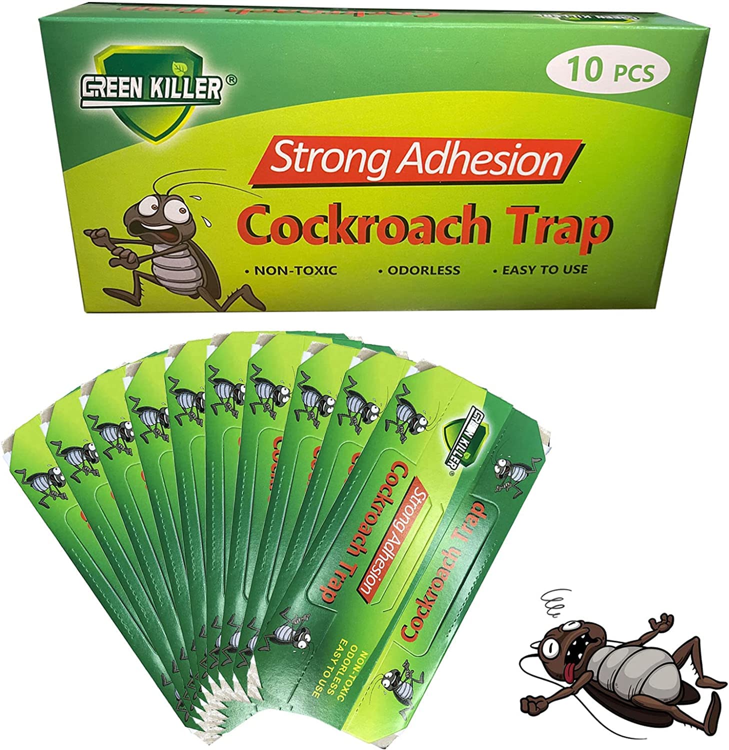 Non Toxic and Eco-Friendly Cockroach Traps, Strong Adhesion, Odourless (Pack of 1)
