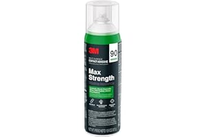 3M Max Strength 90 Multi-Surface Contact Adhesive, 12.6 oz., Low VOC, Max Bond, Heat & Water Resistant, Adjstable Spray for M