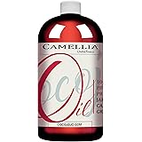 Dr Joe Lab Japanese Camellia Seed Oil - 100% Pure, Unrefined, Cold Pressed, Non-GMO Bulk Carrier - 32 oz - for Skin, Hair, Na