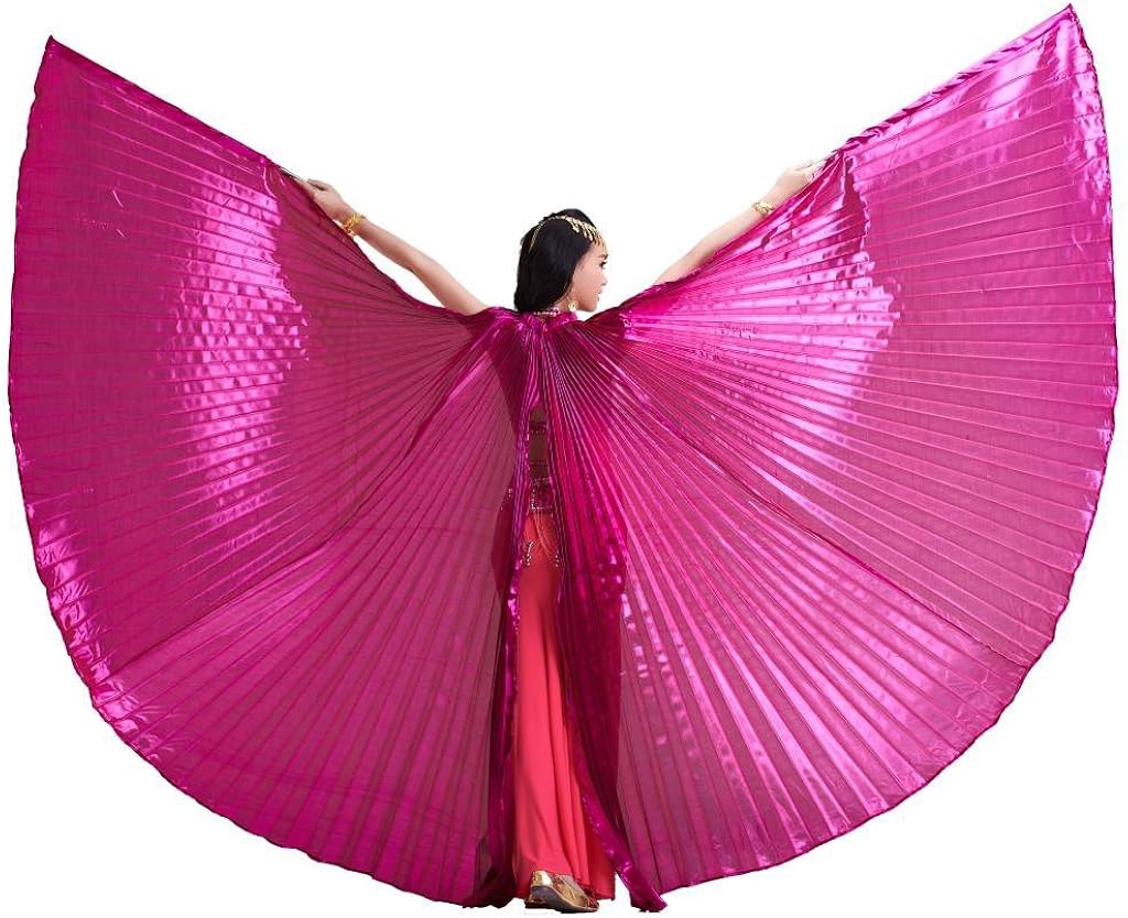 Pilot-Trade Women's Egyptian Egypt Belly Dance Costume Bifurcate Isis Wings, Gold, One Size: Clothing