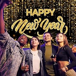 Happy New Year Backdrop-New Years Eve Party