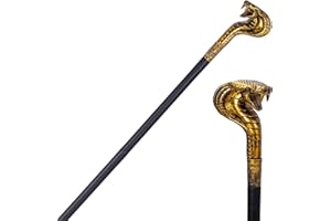 Spooktacular Creations Halloween Walking Cane, Egyptian Snake Staff for Mystical Pharaoh Ancient Themed Dress Up Party