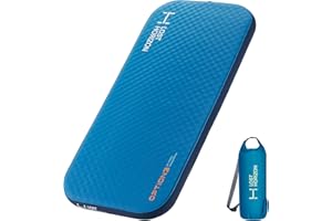 LOSTHORIZON Air & Foam Camping Mattress, Self-Inflating Sleeping Pad, 3" Thick, with Pump Sack, Slim Single