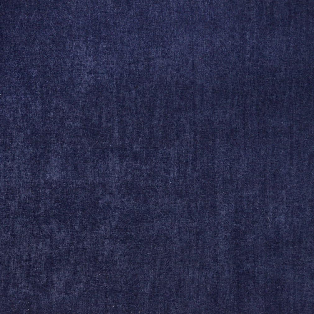 Indigo Dark Blue Navy Plain Velvet Upholstery Fabric by the yard