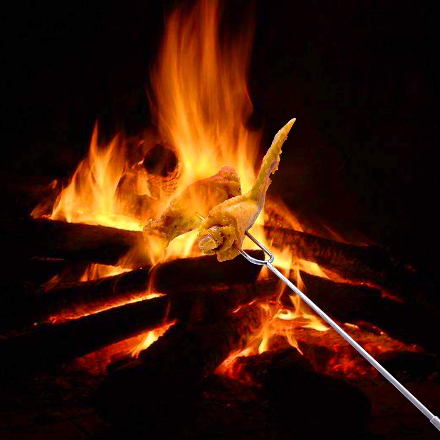 Marshmallow Roasting Sticks Set of 8 Smores Sticks for Fire Pit, Telescoping Rotating Smores Skewers - Hot Dog Roasting Sticks for Campfire, Camping, Bonfire and Grill : Garden & Outdoor