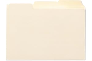 Smead Blank Self-Tab Manila Card Guides, 4 x 6-Inches, 1/3 Cut Tab, 100 Per Box (56030)