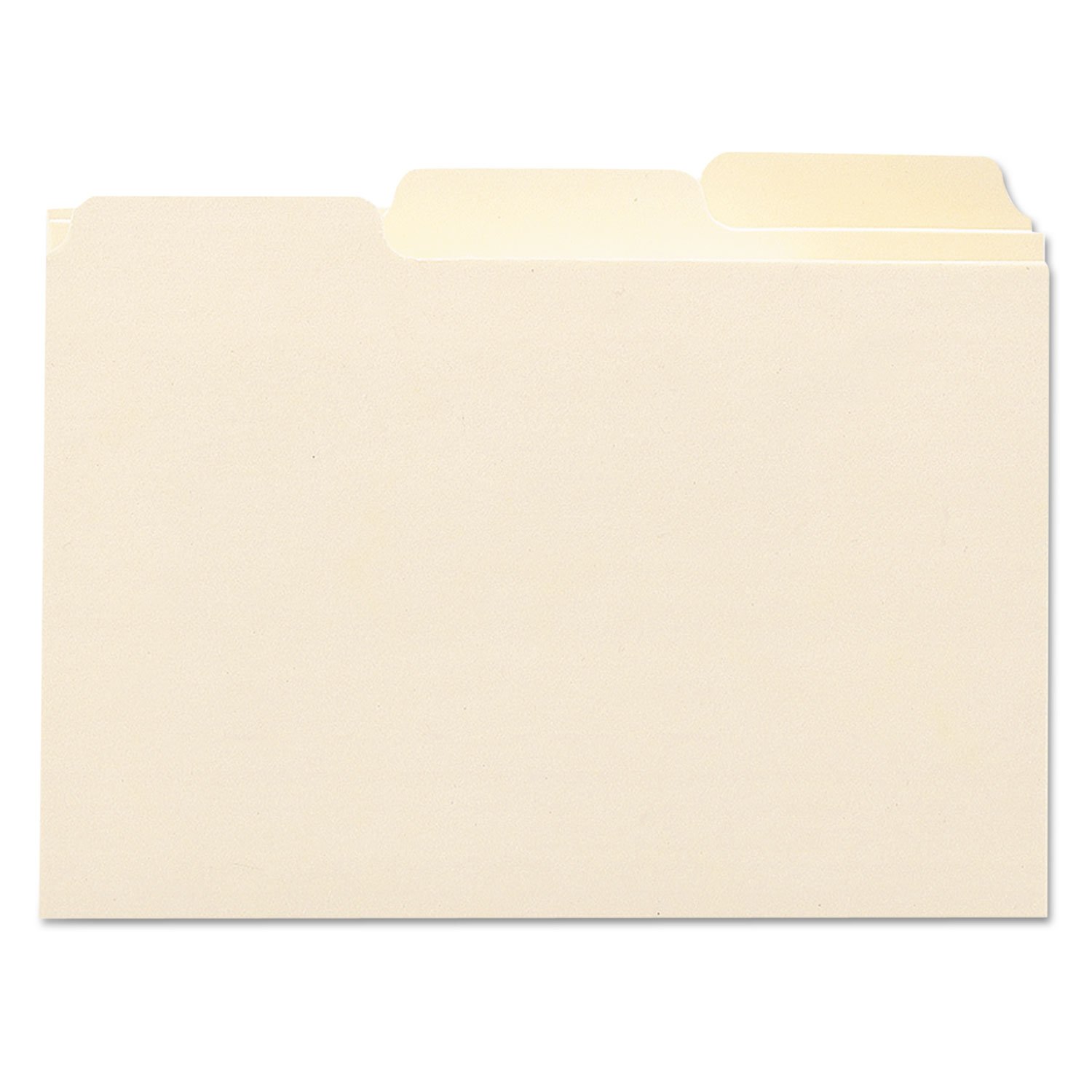 Smead Card Guide, Plain 1/3-Cut Tab (Blank), 6" W x 4" H, Manila, 100 per Box (56030)