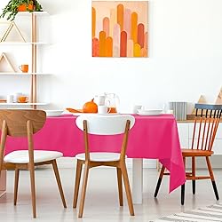 Kopokita 12PCS Hot Pink Plastic Tablecloths 54 x