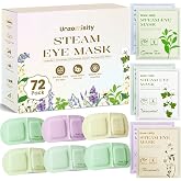 Unzomisity 72 Pcs Steam Eye Mask Disposable Heated Eye Mask for Dry Eyes | Self Heating Eye Masks Compress for Rest, Sleep &amp; Relaxtion, Steam Eye Masks in a Variety of Scents