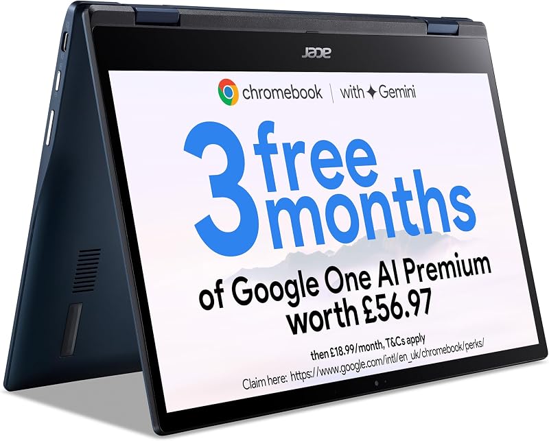 Acer Chromebook Spin 513 CP513-1H 13.3" FHD Touch 8GB RAM 64GB eMMC Snapdragon